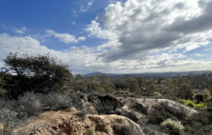 Overlook view in the Ewing Preserve, Rancho Santa Fe, North County San Diego